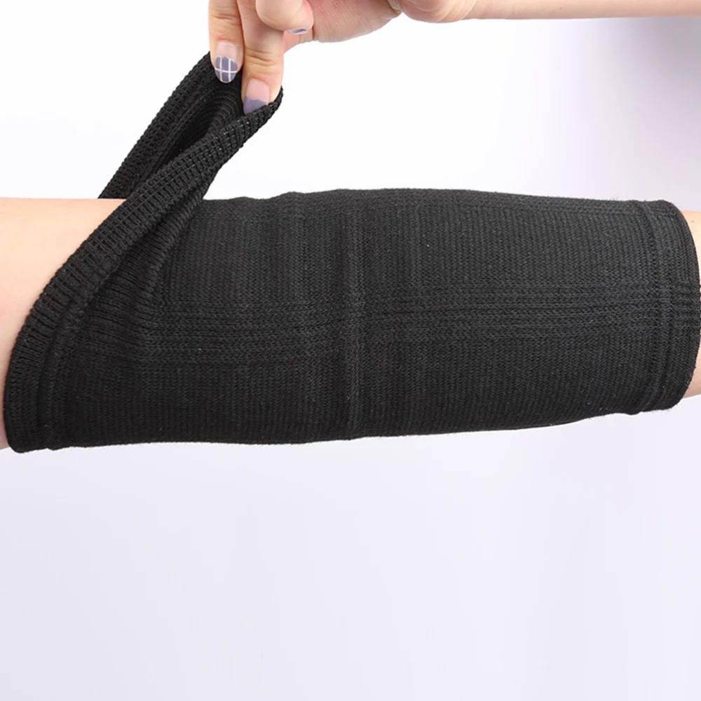 

MTB Elbow Pads Guard Mountain Bike Cycling Riding Elbow Protection Supportor Skiing Motorcycle Downhill Protective Gears (Black)