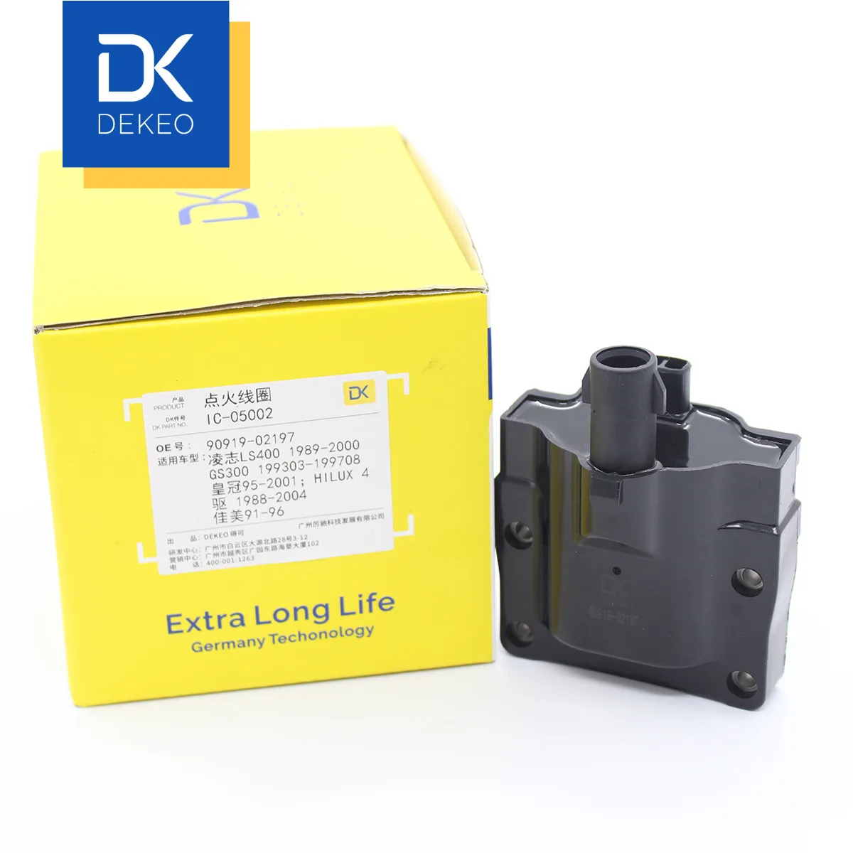 Катушка зажигания DEKEO для Lexus LS400 GS300 Crown HILUX 4 drive Camry 90919 02197|Катушка зажигания| |