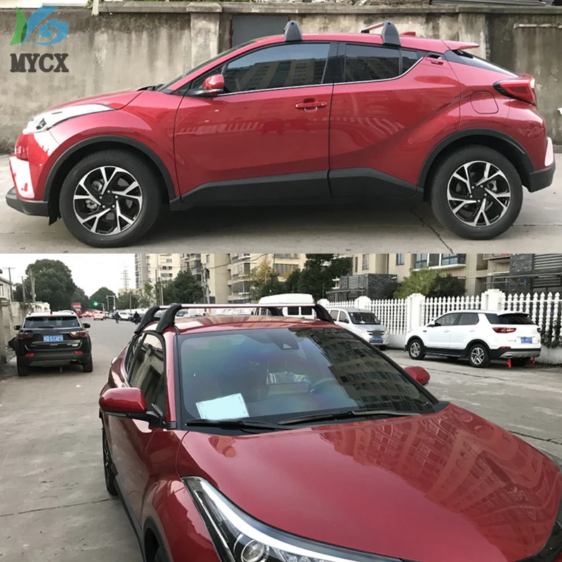 Горячее предложение, багажный бар, багажник на крышу для Toyota CHR C-HR, от ISO9001 качество завода, OEM модель, утолщенный алюминиевый сплав