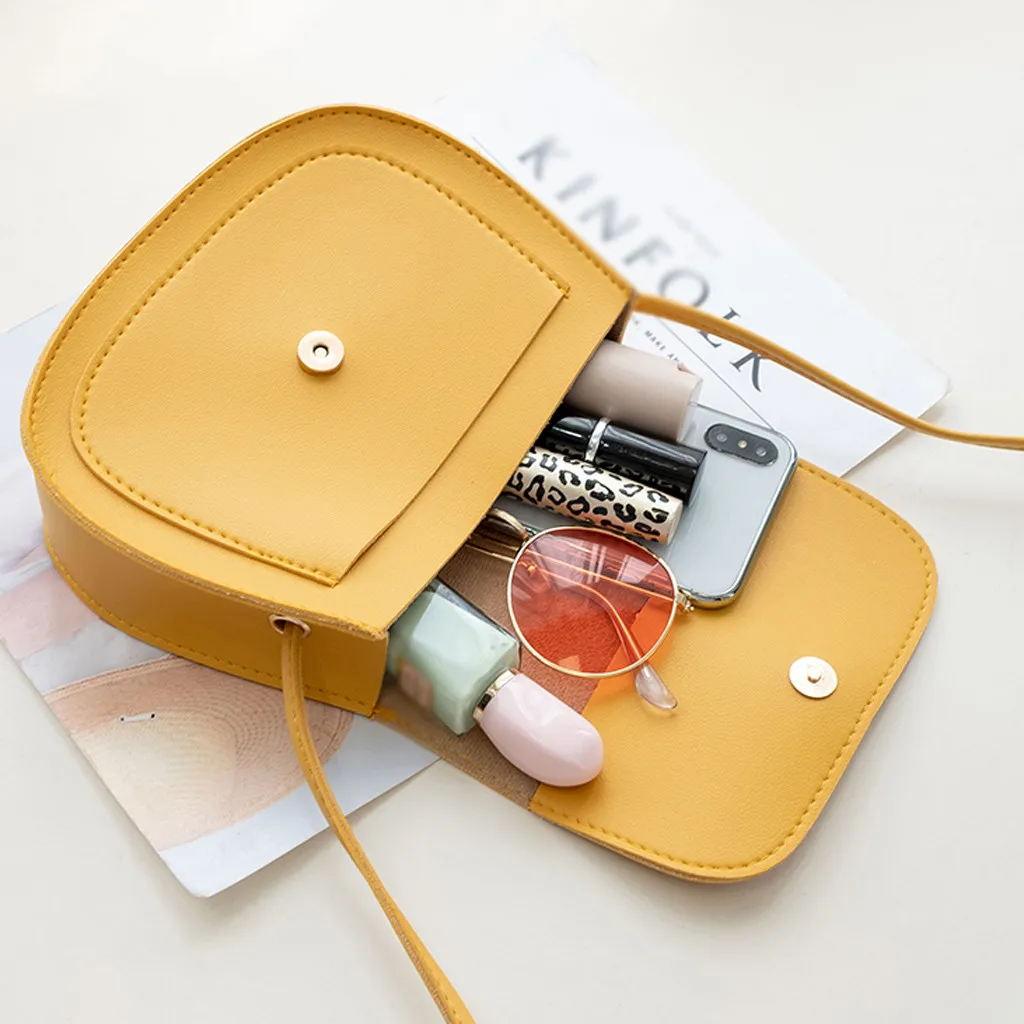 

Women Messenger Bag Fashion Simple Style Solid Color Tassel Leather Shoulder Bag women messenger bags small female shoulder bags