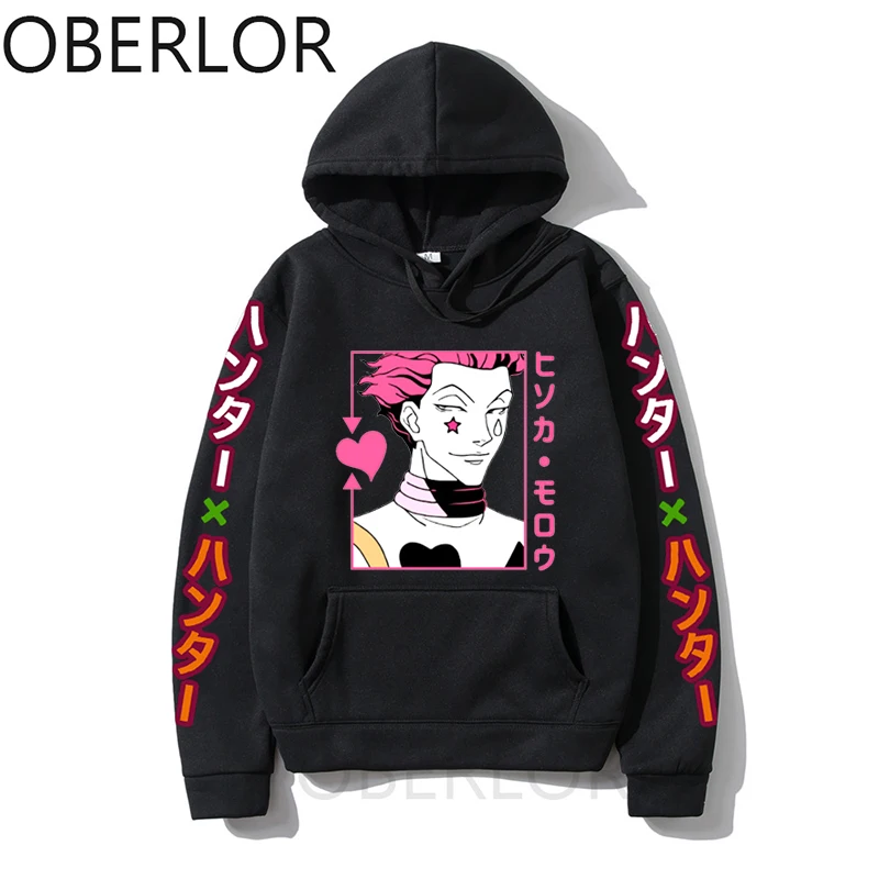 

Fashion Men Women Hisoka Hoodies Anime Hunter X Hunter Sweatshirts Casual Loose Graphic Streetwear New Design Top Pullovers