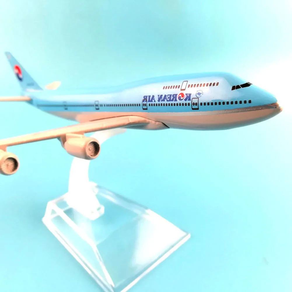 

16cm Model Plane Airplane Model Korean Air Airbus a380 Aircraft Model Diecast Metal Airplanes 1:400 Plane Toy Gift for Children