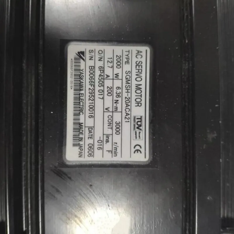 

Used Tested Working SGMSH-20ACA21 AC SERVO MOTOR