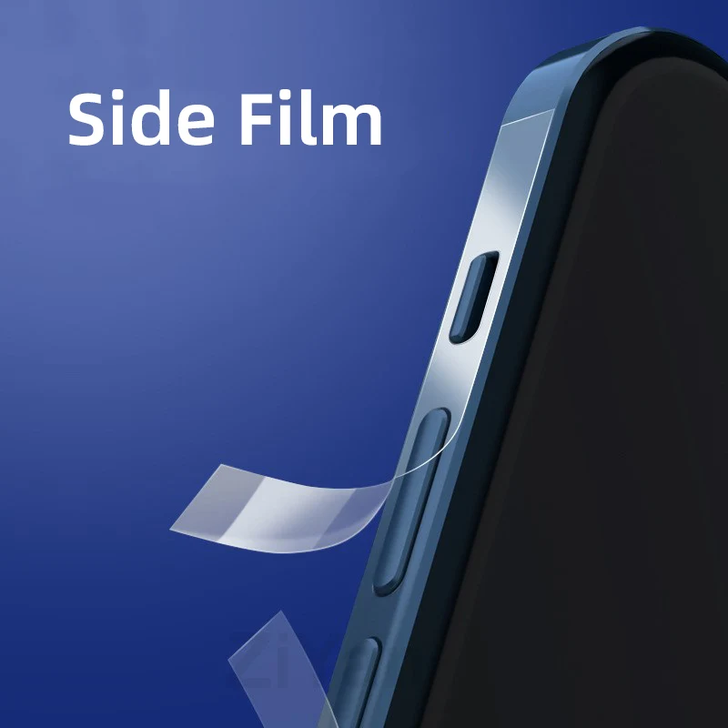 10PCS Dermatoglyph Side Frame Sticker For iPhone 12Mini Anti-scratch Phone Side Film For iphone 12 Pro Max Iphone Border Film