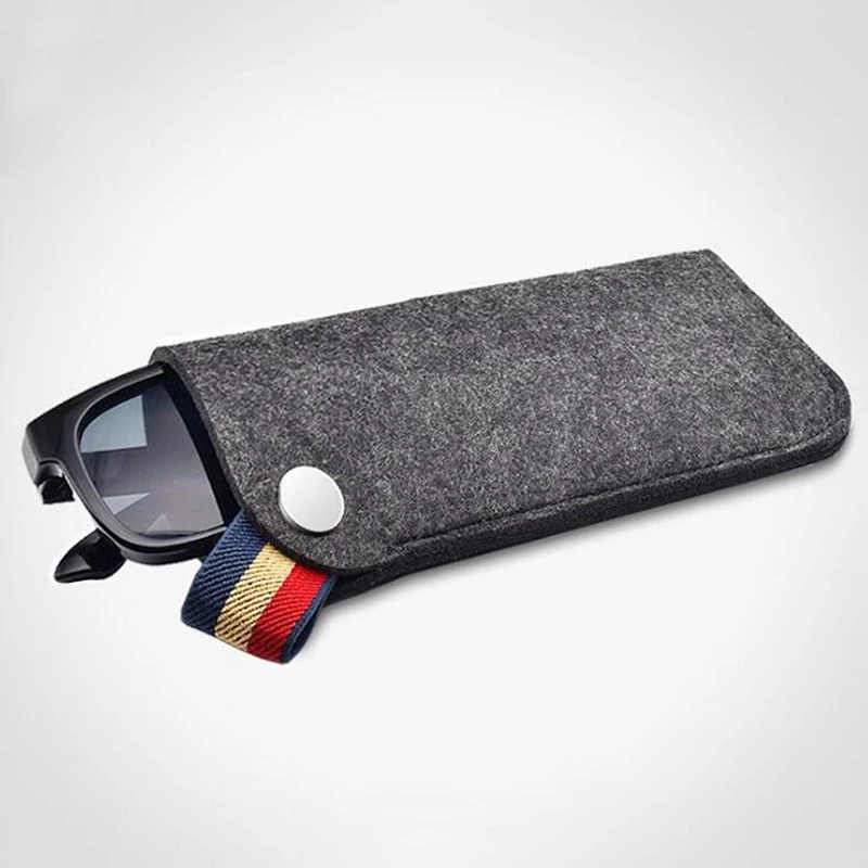 

New High Quality Felt Sunglasses Case Colorful Candy Eyeglasses Box Soft Glasses Bag Eyewear Protector Accessoires