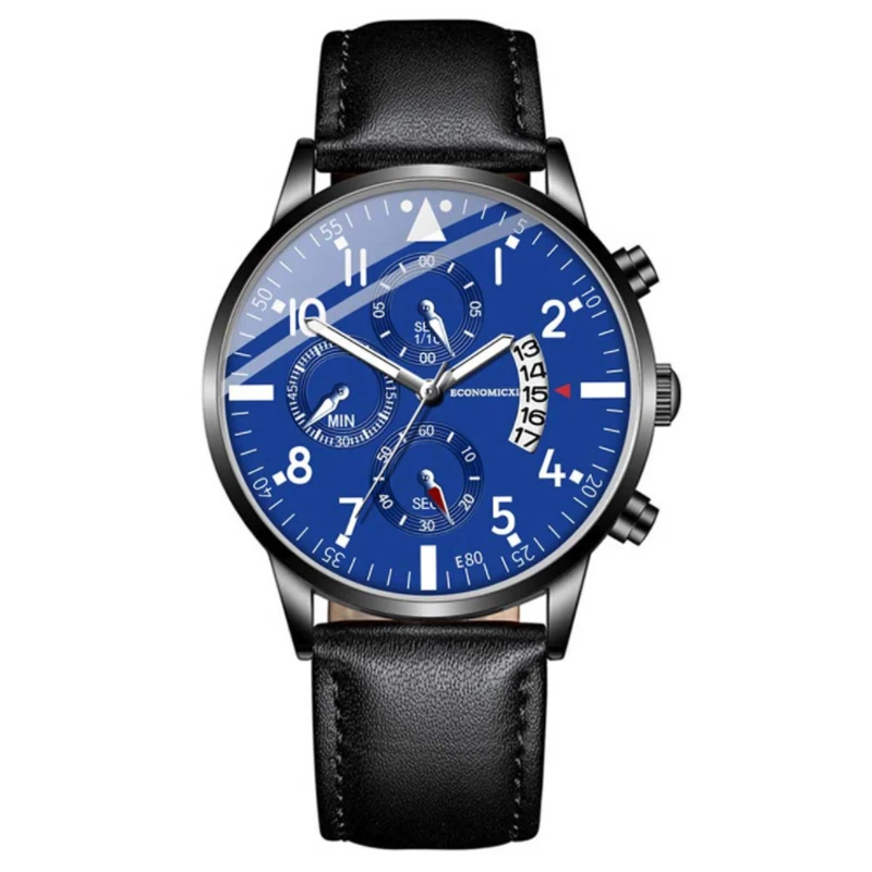 

Men Watch Fashion Luxury Leather Strap Calendar Quartz Sport Men's WristWatch Professional Clock Leisure Watch relogio masculino
