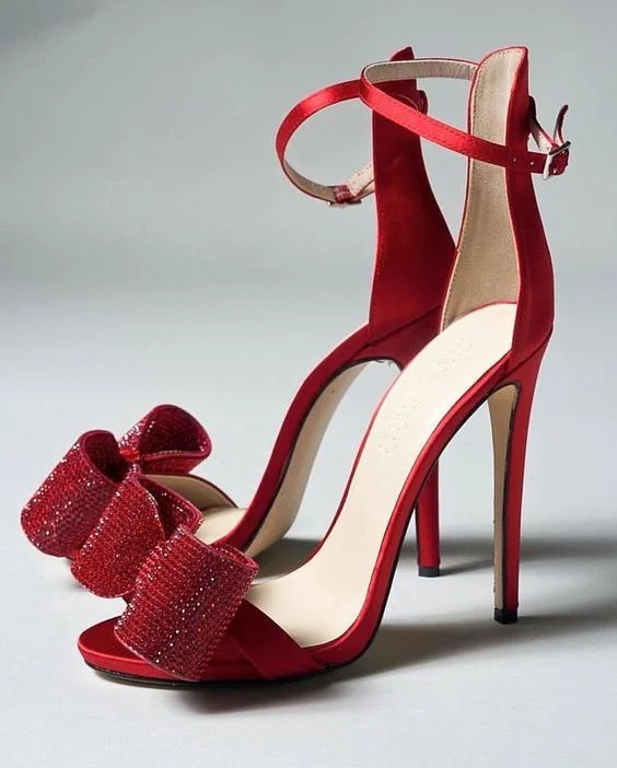 

2020 simple solid color Rhinestone fashion sexy one line high heel sandals