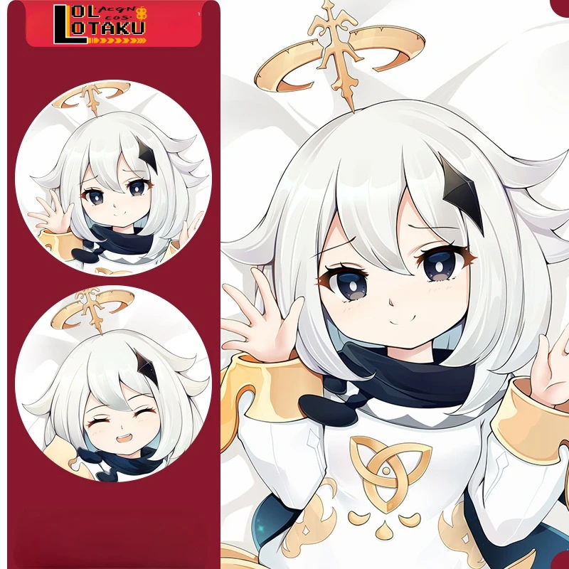 

Paimon Genshin Impact Dakimakura обнимающая подушка для тела Чехол Otaku для мужчин и женщин симпатичная подушка на все тело наволочка домашнее постельное б...