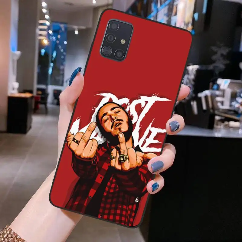 Чехол для телефона Post Malone Beerbongs Samsung S20 plus Ultra S6 S7 edge S8 S9 S10 5G lite 2020 | Мобильные