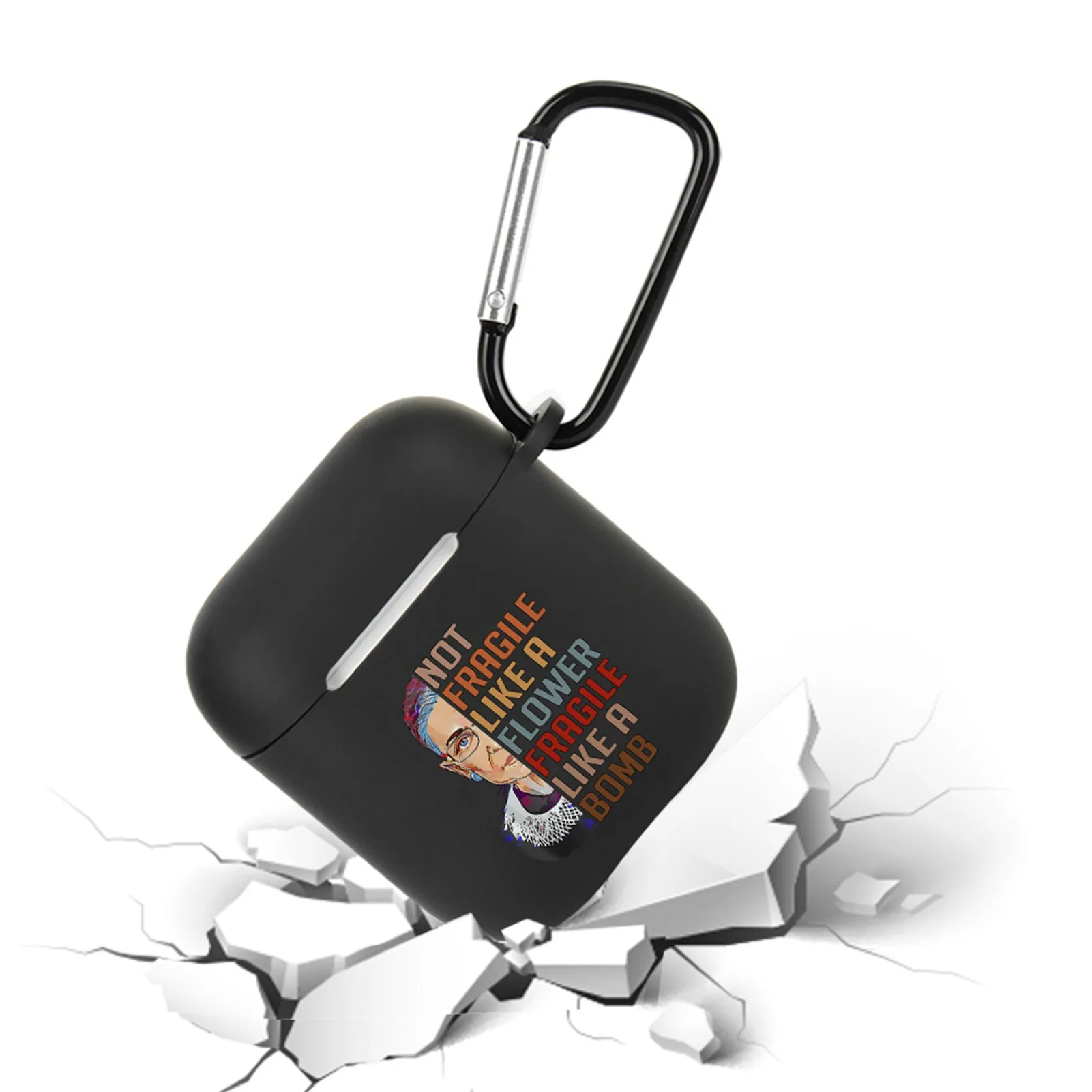 

for AirPods Ruth Bader Ginsburg Anime Cartoon Earphone Silicone Case for AirPods Wireless Bluetooth Earphone Cover