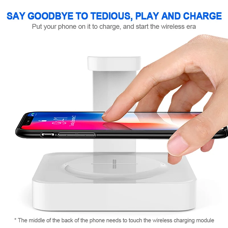 

New 2 In 1 Portable Mobile Phone Wireless Charger UV Sterilizer Lamp Fast Charging Wireless Charger For iPhone 11 Pro X 8 Plus