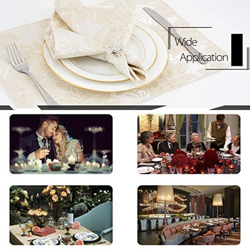 Кольцо для салфеток в виде снежинки 8 шт. | Дом и сад