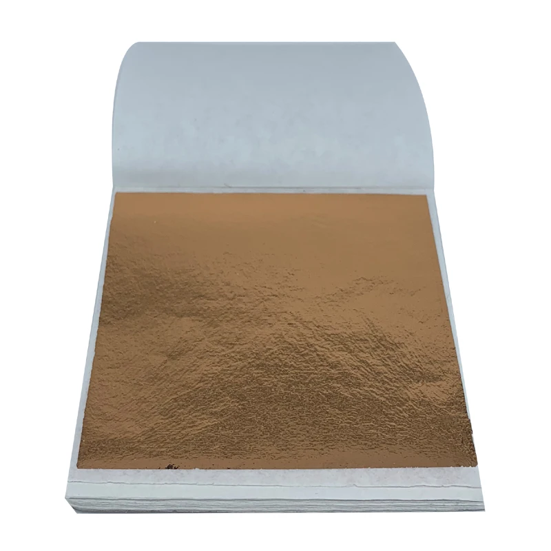 100 листов 8x8,5 см Тайваньского блестящего красочного имитационного золота для золочения мебели, линий на стенах, ремесел и украшений, листовой фольги.