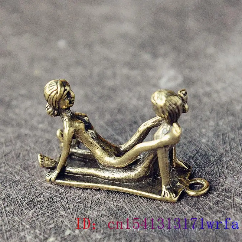 Латунный брелок для секса скульптуры фигурки милые модные подарки мужчин