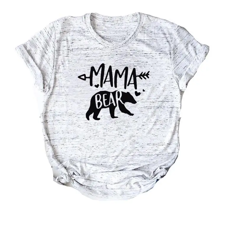 marble t black MAMA Одинаковые футболки для всей семьи с изображением медведя, мамы, медведя, папы, медведя, футболки, повседневные футболки с короткими рукавами для маленьких девочек, хлопковые футболки, Прямая поставка - Цвет: marble t black MAMA