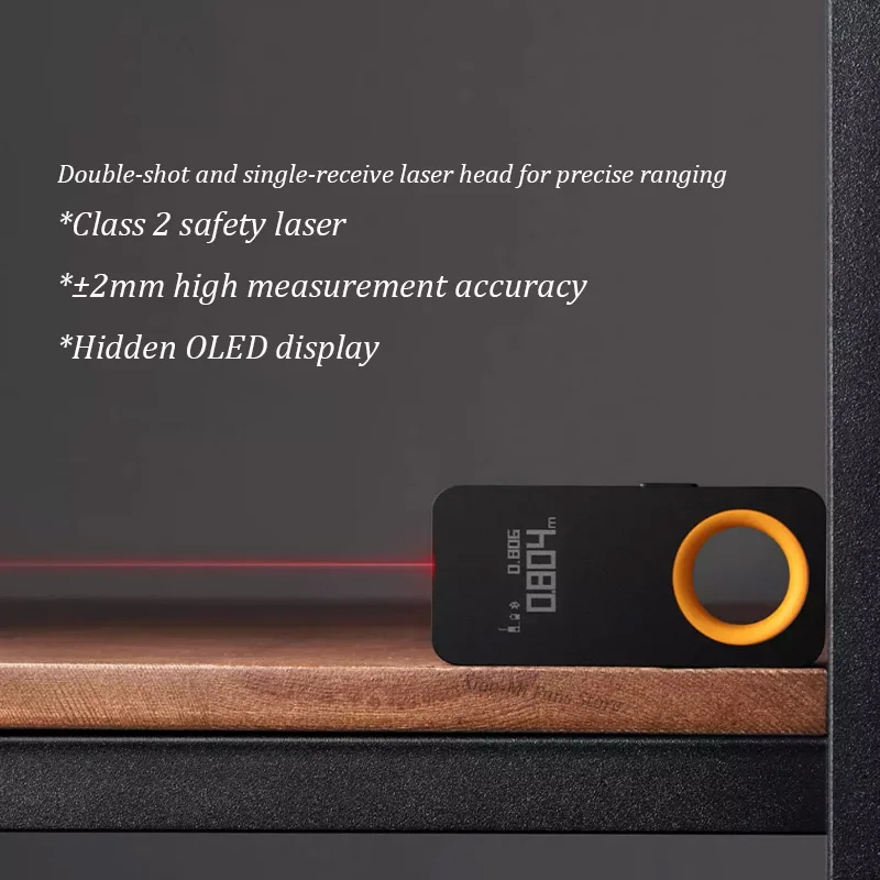 Лазерная рулетка Xiaomi HOTO умный лазерный дальномер 30 м OLED дисплей подключение к