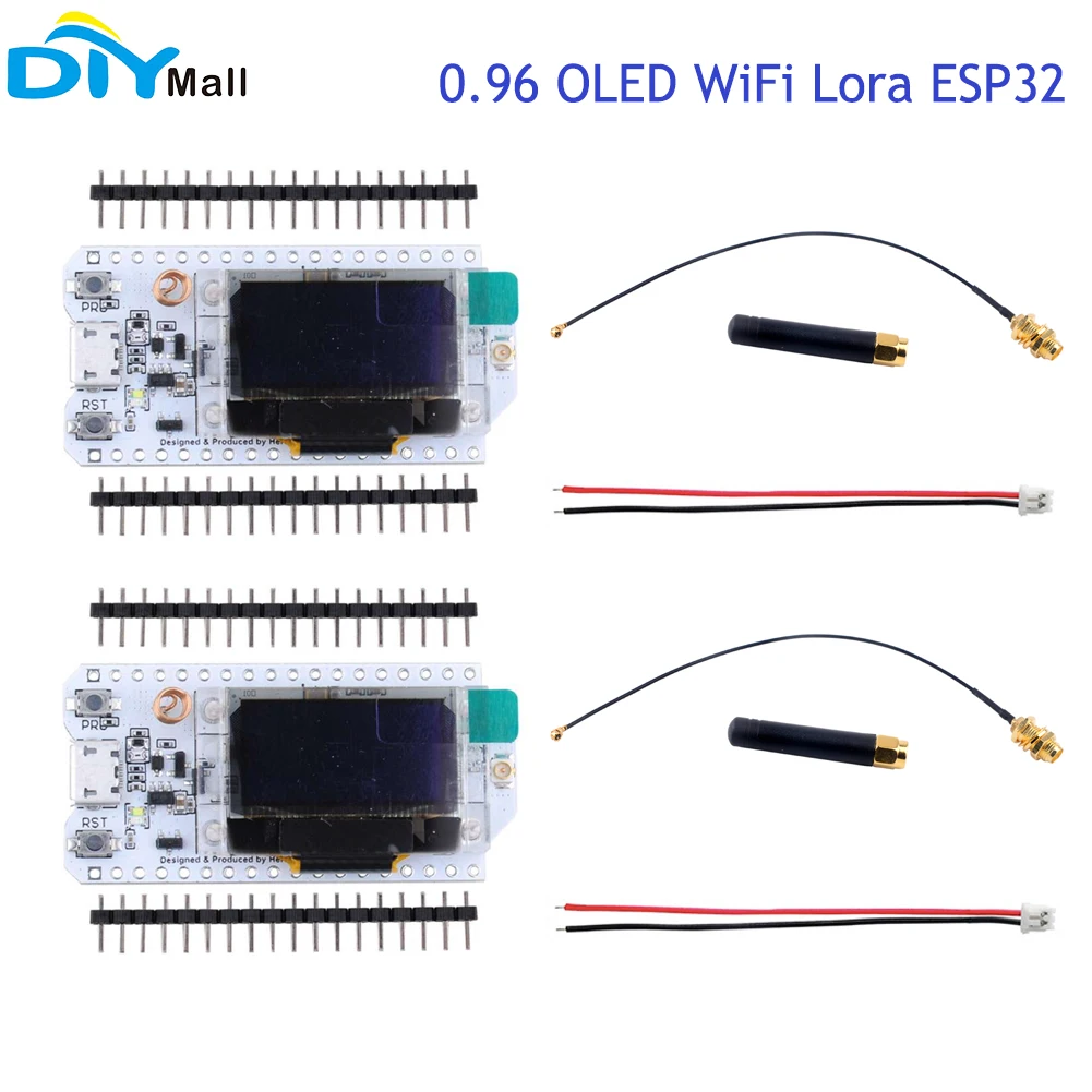 2 шт. SX1276 868 МГц IOT 915 OLED дисплей ESP32 Lora макетная плата трансивер WIFI