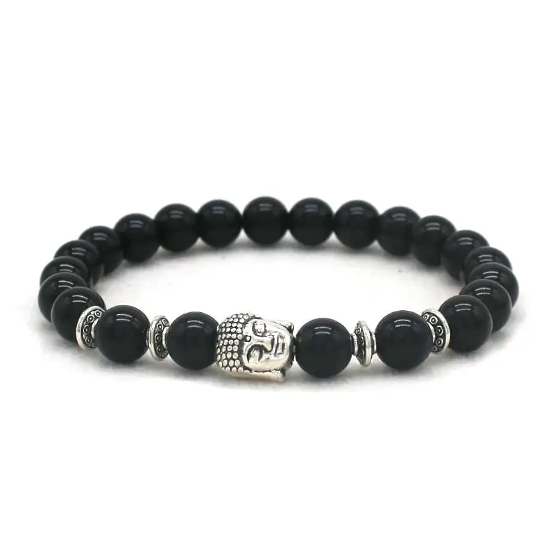Браслет с головой Будды в античном стиле для мужчин и женщин|Браслеты шармами| |