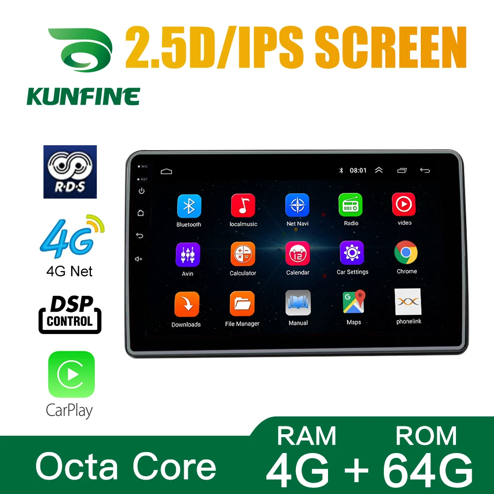 

Octa Core Android 10.0 Car DVD GPS Navigation Player Deckless Car Stereo For Toyota YARIS X 2019 Radio Headunit