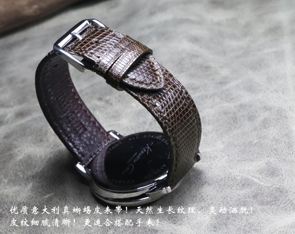 18 19 20 21 22mm High quality Ultra-thin soft New Top Grade Lizard skin Watch Strap for High-end Genuine Leather Brand watch
