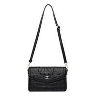 crocodile texture soulder womens bag 2021 female luxury small square bag leather crossbody designer bag and fashionable purses
