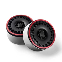 2pcsset 1 9 inch2 2 inch aluminum alloy wheel hubs metal wheel rims for defender benz wrangler rc crawler car upgrade parts