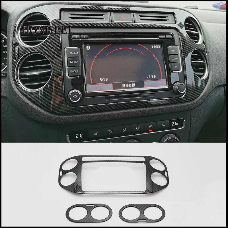 Подходит для VW Volkswagen Tiguan 2010 2015 Панель навигации AC решетка вентиляции рама крышка