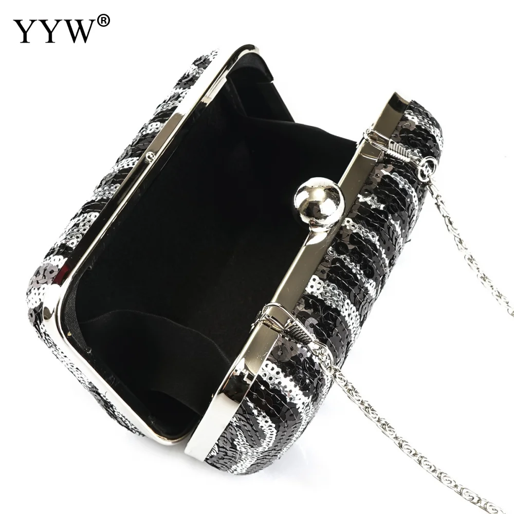 Пластиковый вечерний клатч с принтом зебры популярный стиль блестящая женская