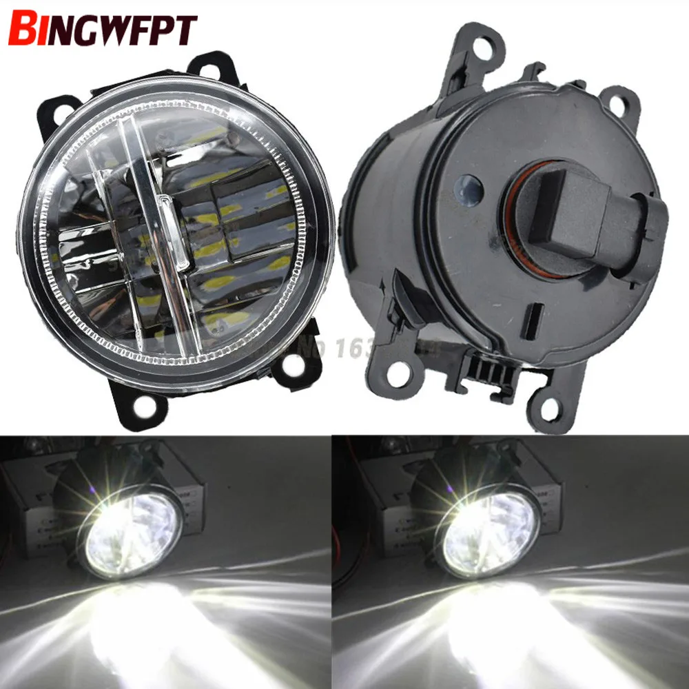 2 шт. Противотуманные фары DRL освещение светодиодный фонарь для Mitsubishi L200 OUTLANDER 2 PAJERO 4 GALANT Grandis автомобильный Стайлинг галогенная лампа