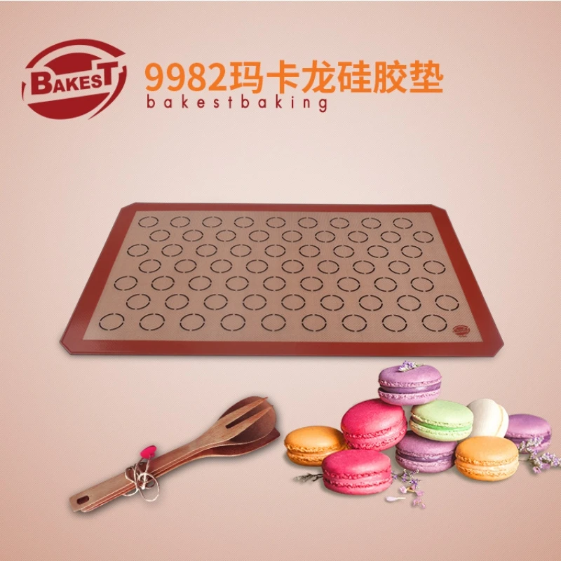 

BAKEST Large Size Macaron Cake Silicone Pad Baking Mat