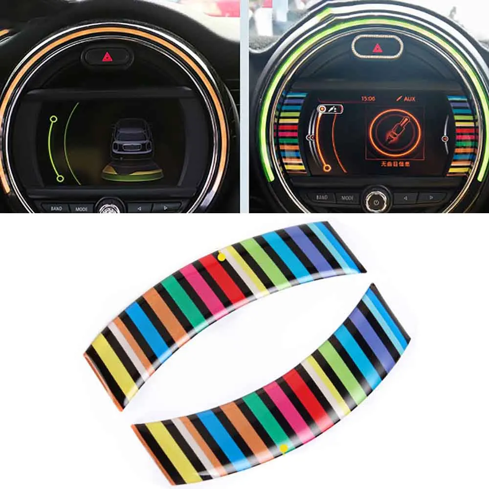 1 пара виниловых наклеек на автомобильную панель управления Union Jack для MINI COOPER JCW F55