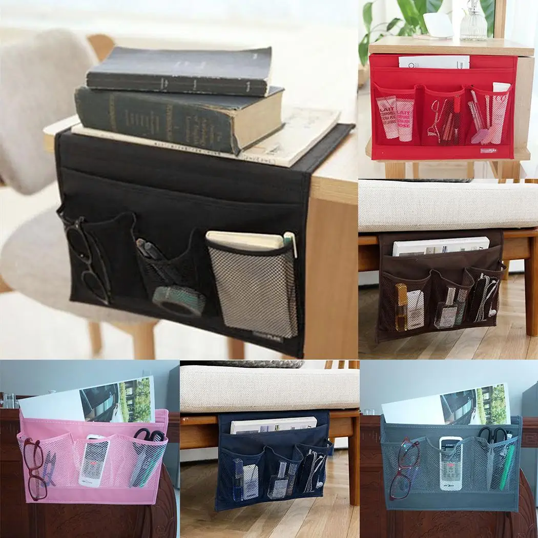 Прикроватный диван стол шкаф хранения Органайзер боковой карман Книга телефон