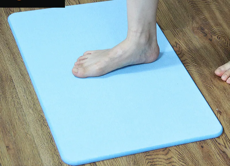 Коврик для ног из натуральной глины диатома Нескользящий Впитывающий мат ванной