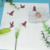6 small bird metal cutting molds scrapbooks photo frames photo album decorations diy handmade art