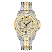 new men women luxury diamond watch iced out baguette silver gold shinning quartz wristwatch casual dress party clock montre