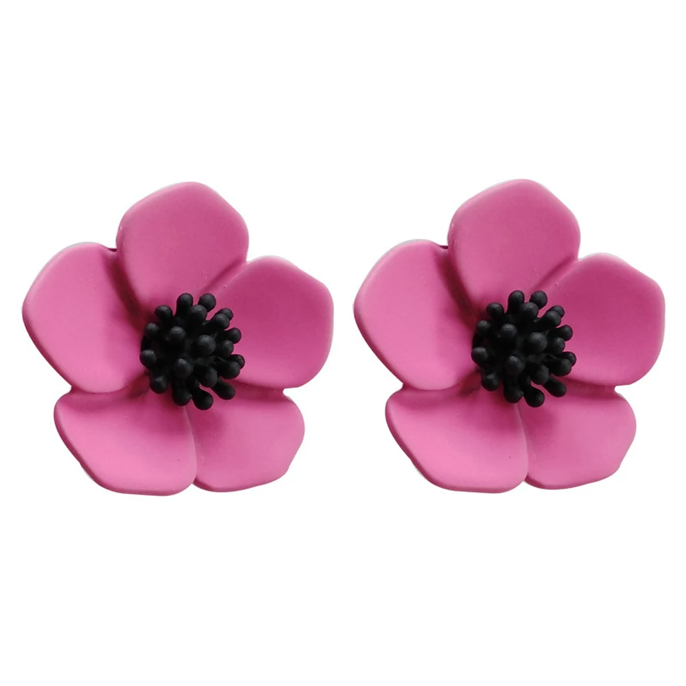 

Han Edition Earrings Character Charm Temperament Fashion Beautiful Flower Stud Earrings Women Cute Romantic Jewelry Gifts