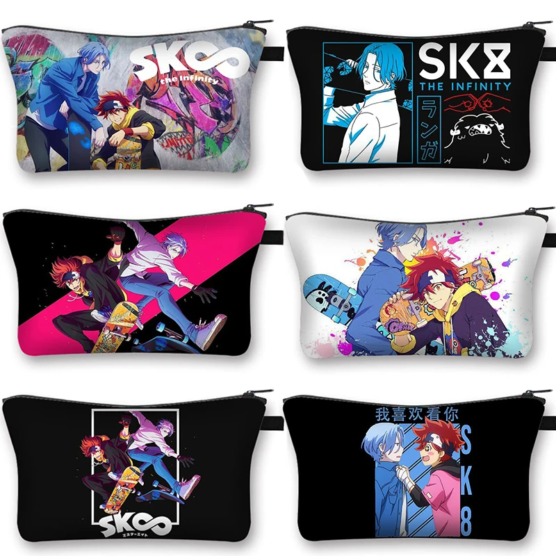 

Косметический Чехол SK8 The Infinity 3D с японским аниме принтом, Женский чехол для макияжа, сумка для хранения для мальчиков и девочек, кошелек для ...