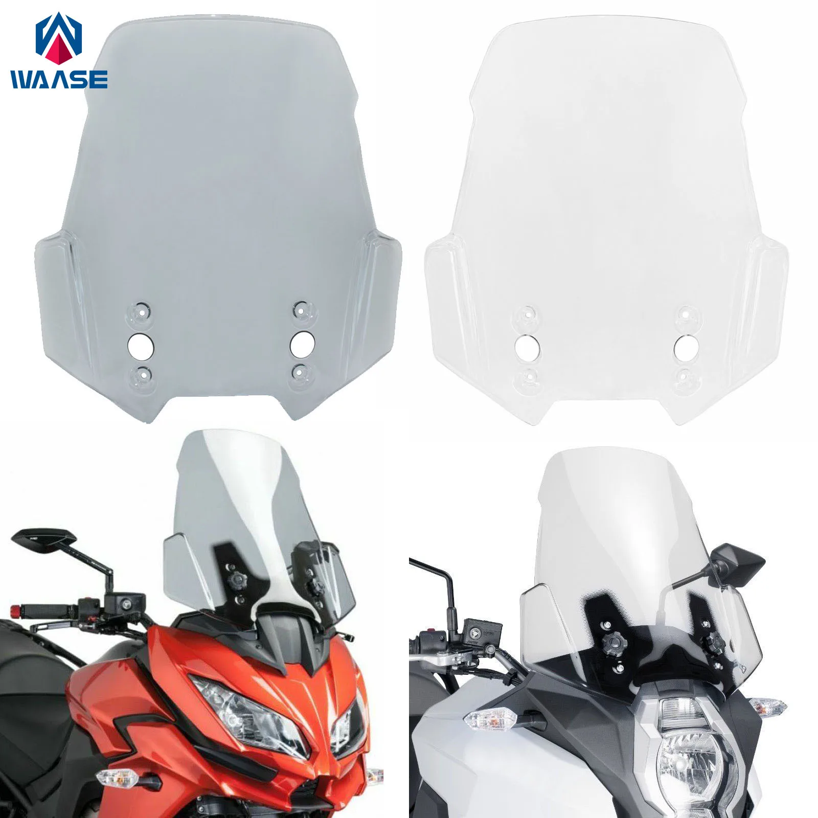 Waase лобовое стекло мотоцикла щит для KAWASAKI Versys 1000 KLZ1000 2012 2013 2014 2015 2016 2017 2018 2019 2020 2021 |