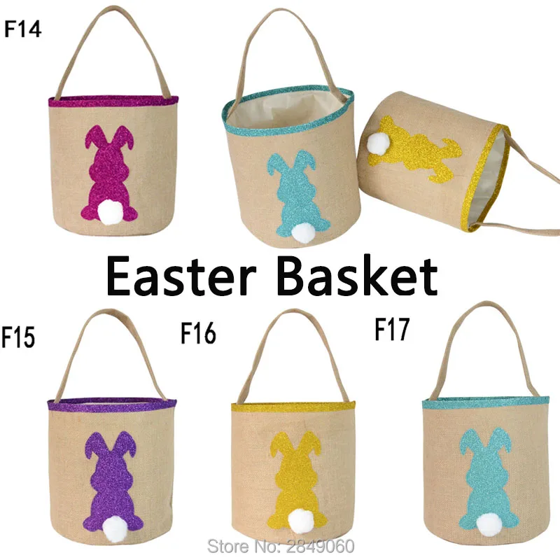 Оптовая продажа джутовое ведро с монограммой Пасхальная корзина сделай сам