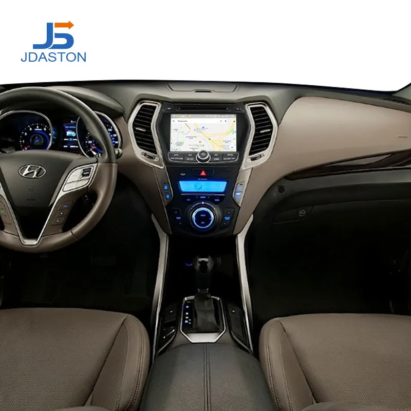 JDASTON Android 9,0 автомобильный dvd-плеер для hyundai IX45/Santa fe 2013 wifi Мультимедиа gps стерео 2 Din Автомобильный магнитофон