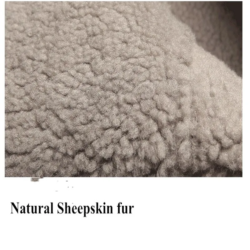 Sani/Новинка Пальто из овечьей кожи Мужская куртка натуральной Короткий костюм с