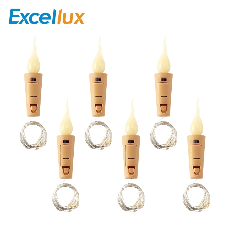 20 светодиодный Медный провод строки светильник Батарея Мощность из пробкового