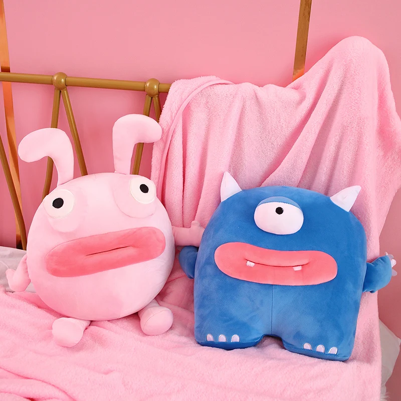 

Funny Sausage Mouth Pillow Rabbit Monster Soft Plush Stuffered Dolls Kids Toys Birthday Christmas Gift