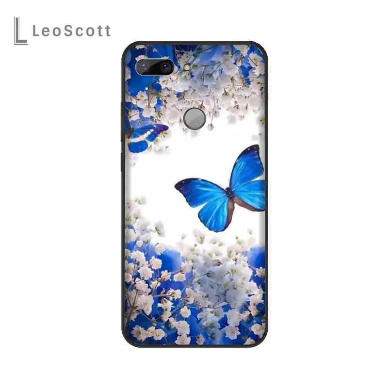 

Butterfly Phone Case For Huawei Enjoy 7 7s 8 8e 9 9e 10 plus P8lite 2017 Honor 5a view9 play 3e