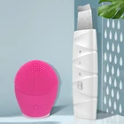 Ультразвуковой скруббер для кожи, набор для удаления черных точек, скруббер для лица, очиститель пор, ультразвуковой очиститель для лица, Электрический пилинг, шпатель