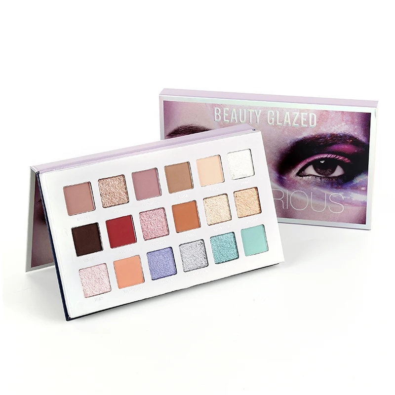 18 Color Eye Makeup Palette Diamond Pigment Glitter Shimmer Eyeshadow Women Beauty Make Up Cosmetics TSLM2 |