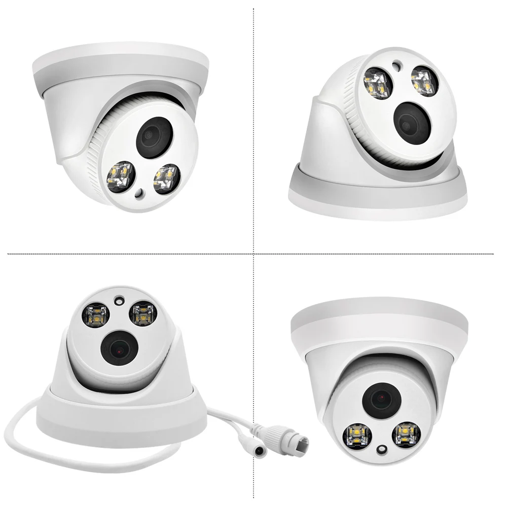 

Hikvision Compatible Kits DS-7608NI-Q1/8P 8POE NVR With 5MP Full-color IP Camera POE Built-in MIC 8pcs Plug&play CCTV System