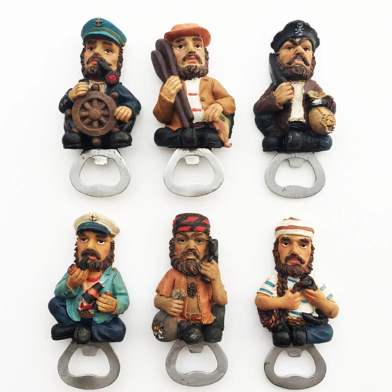 3D магнит на холодильник серии пиратский капитан ручная работа сувенирные