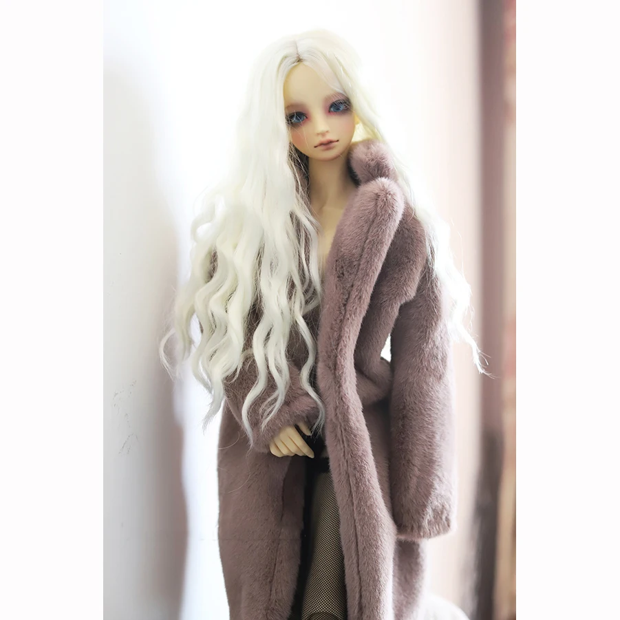 Одежда для кукол Bybrana 1/3 1/4 BJD длинное пальто из искусственного меха норки | Игрушки
