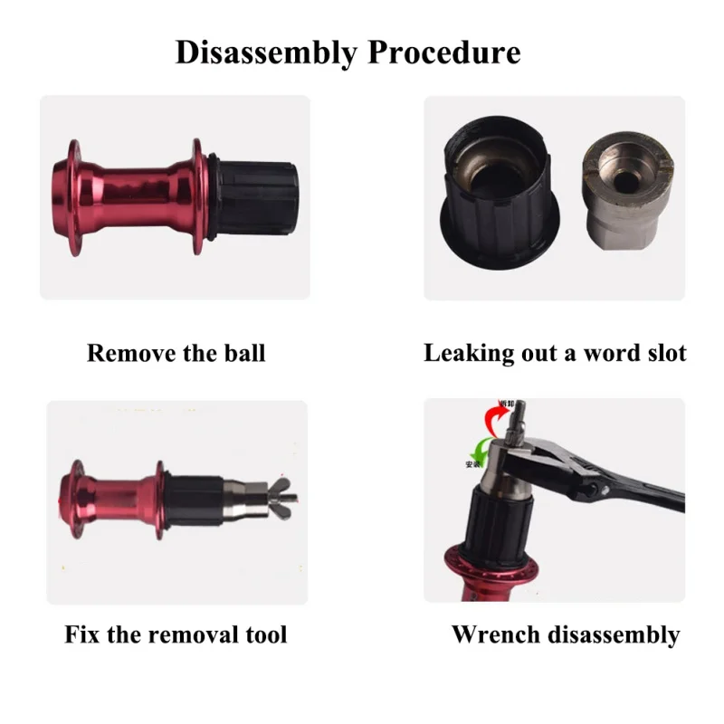 

Bicycle Hub Disassembly Tool Mountain Road Bike Slip Remove Repair Flywheel Hub Tool Bike Breaker Cutter Remover Bike Accessorie